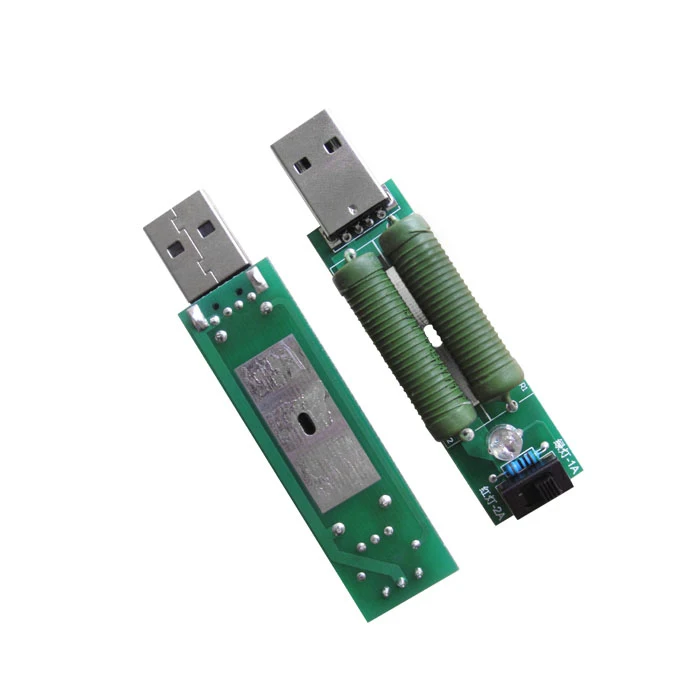 

1pcs/lot USB mini discharge load resistor 2A/1A With switch 1A Green led, 2A Red led