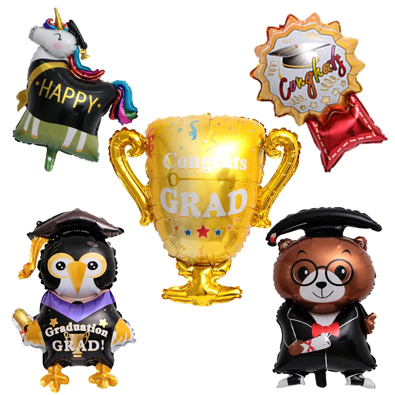 1Pcs 2019 Graduation Party Balloons Mini Kids Gifts Large Cartoon Amnimal balloon Bachelor Cap Grad Congrats Decoration Supplies
1Pcs 2019 Graduation Party Balloons Mini Kids Gifts Large Cartoon Amnimal balloon Bachelor Cap Grad Congrats Decoration Supplies