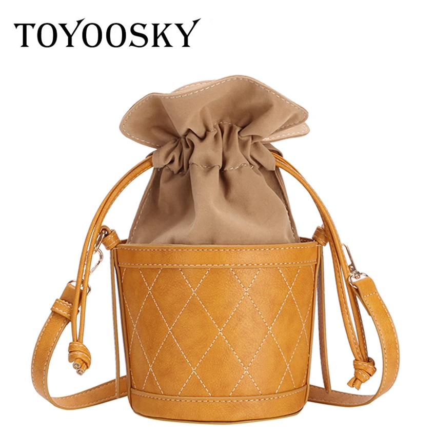 TOYOOSKY 2018 New Bucket Bag All-Match Women PU Leather Handbag Famous Designer Crossbody Bag Quilted Plaid Women Shoulder Bag
TOYOOSKY 2018 New Bucket Bag All-Match Women PU Leather Handbag Famous Designer Crossbody Bag Quilted Plaid Women Shoulder Bag
