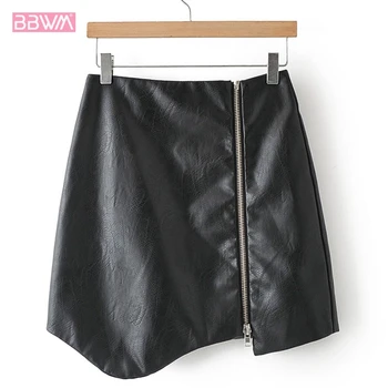 2019 Autumn New PU Leather Wild High Waist Fashion Women's Skirt Sexy Simple and Irregular Foreign Female Bag Hip Skirt Black
2019 Autumn New PU Leather Wild High Waist Fashion Women's Skirt Sexy Simple and Irregular Foreign Female Bag Hip Skirt Black