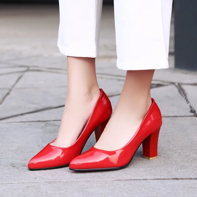 Big Size 11 12 13 14 15 16 ladies high heels women shoes woman pumps Rough heel Shallow mouth Bait and sharp end
Big Size 11 12 13 14 15 16 ladies high heels women shoes woman pumps Rough heel Shallow mouth Bait and sharp end