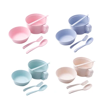 5pcs/set Instant Noodles Bowl Chopsticks Spoon Fork Set Wheat Straw Japanese Style Soup Ramen Bowl
5pcs/set Instant Noodles Bowl Chopsticks Spoon Fork Set Wheat Straw Japanese Style Soup Ramen Bowl