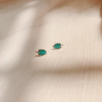 925 Sterling Silver Glazed Blue Leaf Ear Stud Earrings For Women Girls Kids Allergy-free Female Jewelry Accessories
925 Sterling Silver Glazed Blue Leaf Ear Stud Earrings For Women Girls Kids Allergy-free Female Jewelry Accessories