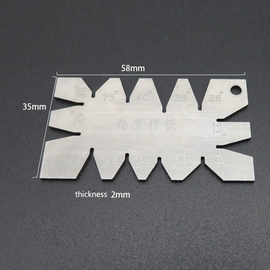 New 1Pc Sliver Stainless Steel Screw Thread Cutting Angle Gage Gauge Measuring Tool
New 1Pc Sliver Stainless Steel Screw Thread Cutting Angle Gage Gauge Measuring Tool
