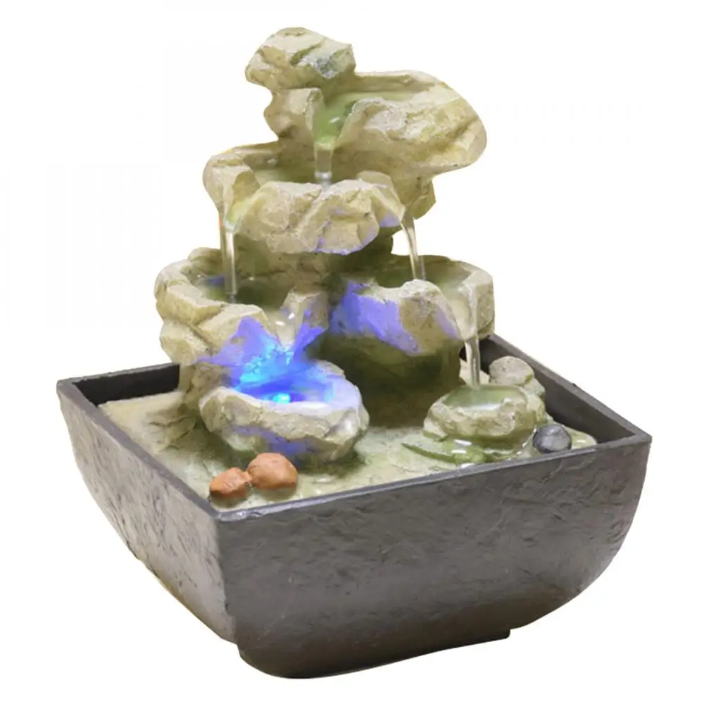 Resin Decorative Fountains Indoor Water Fountains Creative Craft Desktop Home Decor Figurines Fengshui Water Fountain LED Light
Resin Decorative Fountains Indoor Water Fountains Creative Craft Desktop Home Decor Figurines Fengshui Water Fountain LED Light