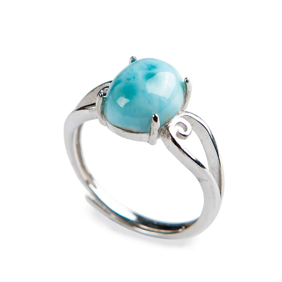 Adjuestable Genuine Natural Larimar Round Stone Beads Fashion Women Anniversary Ring 10*8mm
Adjuestable Genuine Natural Larimar Round Stone Beads Fashion Women Anniversary Ring 10*8mm