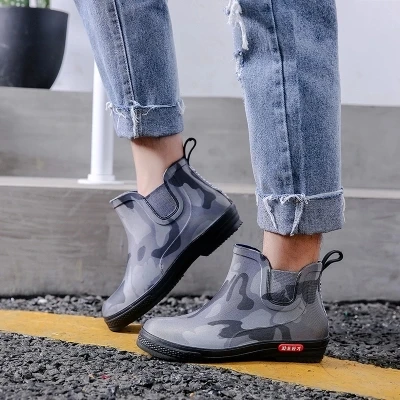 Fengnong Pvc waterproof rain boots waterproof flat with shoes men rain unisex water rubber ankle boots buckle big size 34-45
Fengnong Pvc waterproof rain boots waterproof flat with shoes men rain unisex water rubber ankle boots buckle big size 34-45