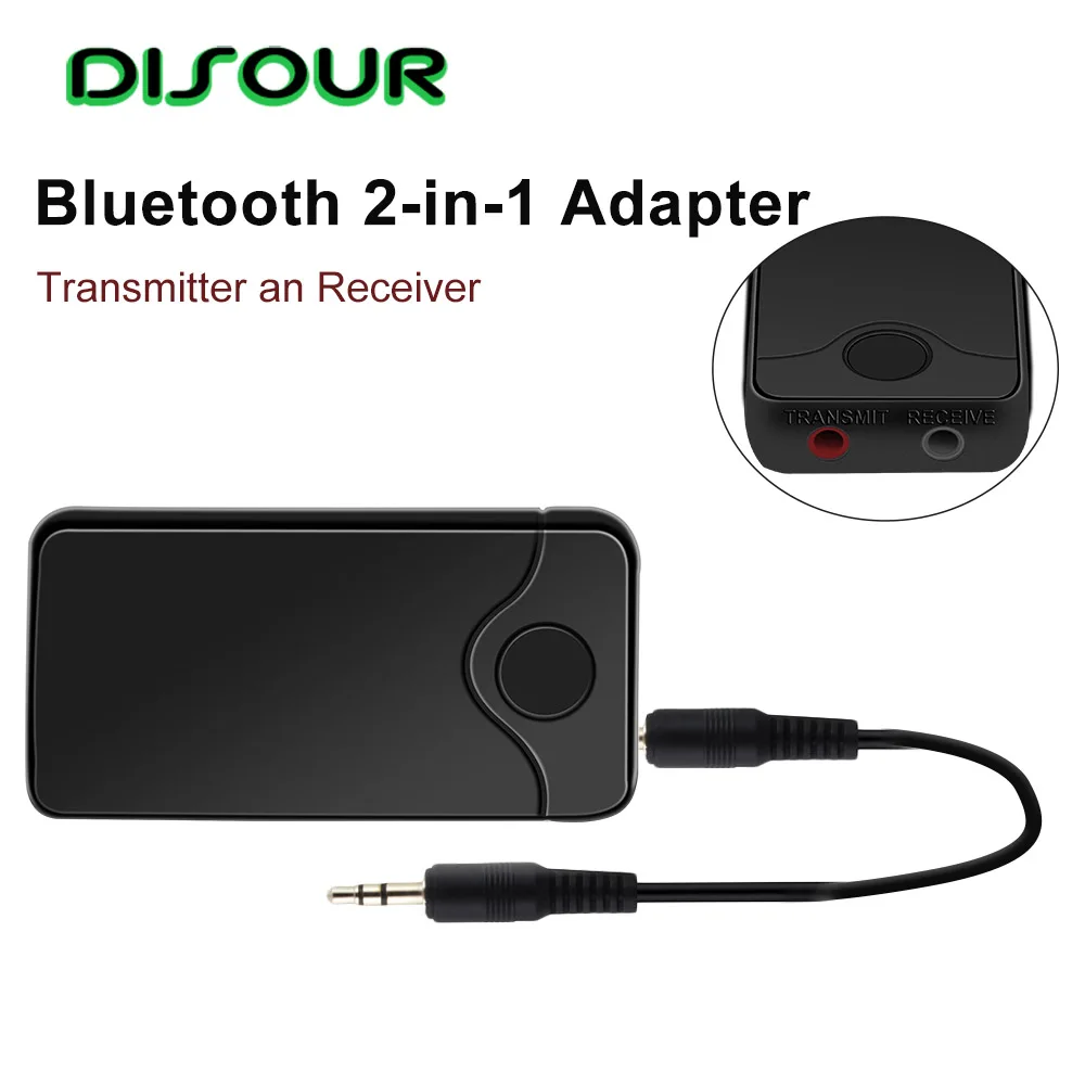 DISOUR 2 In 1 Wireless Bluetooth Adapter Stereo Audio Bluetooth Receiver Transmitter For TV PC For Smartphones 3.5mm AUX B18
DISOUR 2 In 1 Wireless Bluetooth Adapter Stereo Audio Bluetooth Receiver Transmitter For TV PC For Smartphones 3.5mm AUX B18