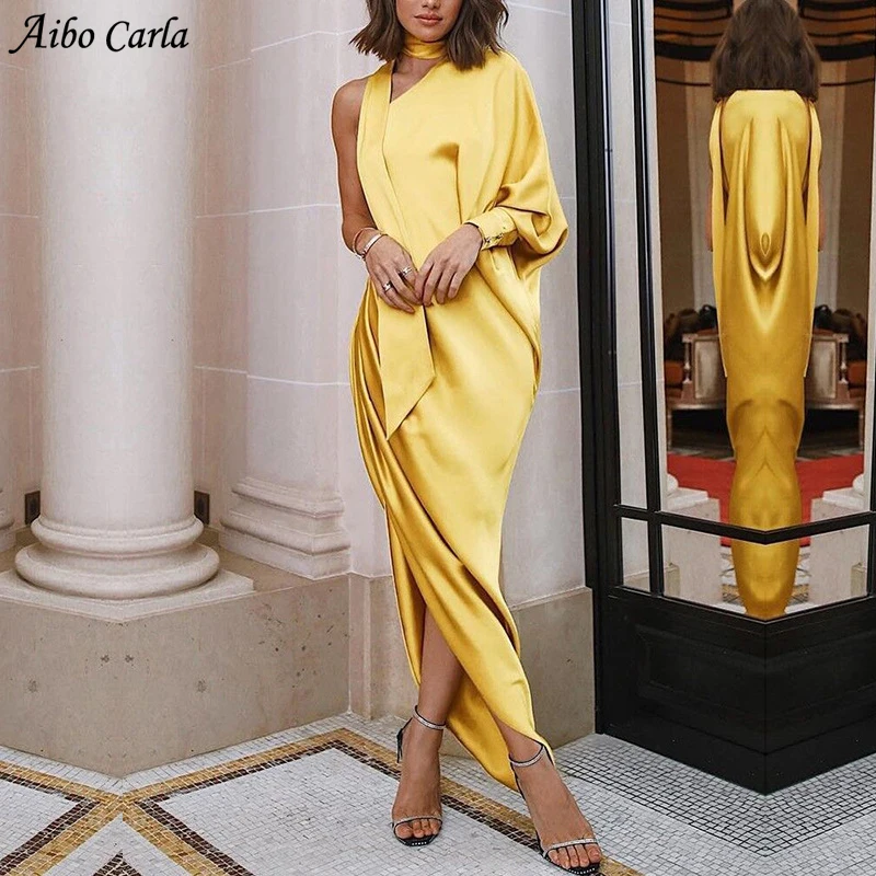 Yellow Off Shoulder Wrap Dress Women Irregular lantern Sleeve Long Maxi Dresses Elegant Womens Party Dress vestidos mujer
Yellow Off Shoulder Wrap Dress Women Irregular lantern Sleeve Long Maxi Dresses Elegant Womens Party Dress vestidos mujer