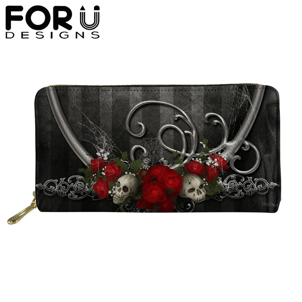 FORUDESIGNS Women Long Wallets Gothic Skulls Printed Cash Waterproof PU Leather Money Purse Coin Purse Card Holder Phone Pocket
FORUDESIGNS Women Long Wallets Gothic Skulls Printed Cash Waterproof PU Leather Money Purse Coin Purse Card Holder Phone Pocket