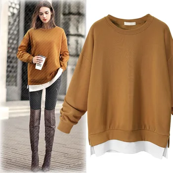 Hoody Women's Pullovers Plus Size 5XL 2018 Autumn Winter Casual Female Patchwork Pullover Top Long Sleeve Fake Two Piece MK35
Hoody Women's Pullovers Plus Size 5XL 2018 Autumn Winter Casual Female Patchwork Pullover Top Long Sleeve Fake Two Piece MK35