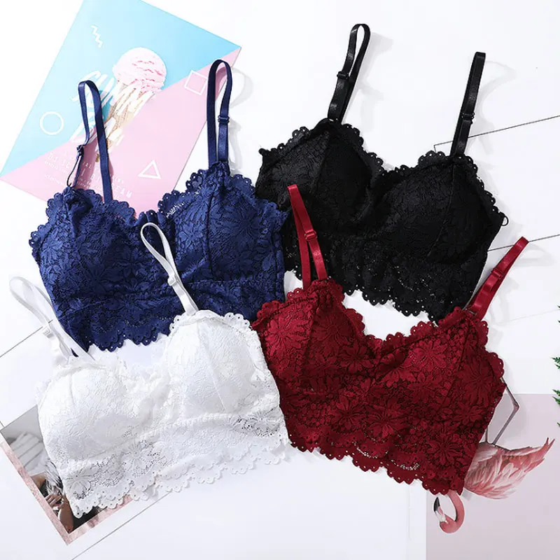 Newly Women Boob Tube Tops Sunflower Lace Strappy V Neck Push Up Padded Female Vest DOD886
Newly Women Boob Tube Tops Sunflower Lace Strappy V Neck Push Up Padded Female Vest DOD886