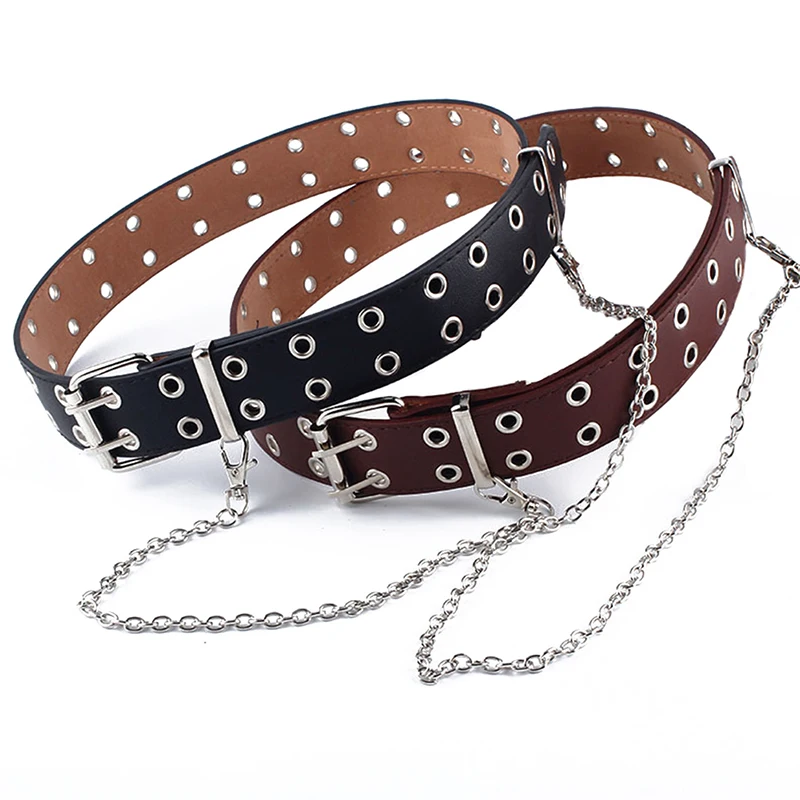 New Fashion Ladies Belts Women Punk Chain Circle Belt Adjustable Double/single Eyelet Grommet Leather Buckle Women belts
New Fashion Ladies Belts Women Punk Chain Circle Belt Adjustable Double/single Eyelet Grommet Leather Buckle Women belts