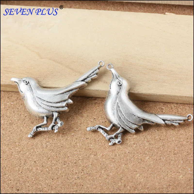 20 Pieces/Lot 39mm*55mm Antique Silver Plated Cute Animal Birds Charms For DIY Jewelry Making
20 Pieces/Lot 39mm*55mm Antique Silver Plated Cute Animal Birds Charms For DIY Jewelry Making