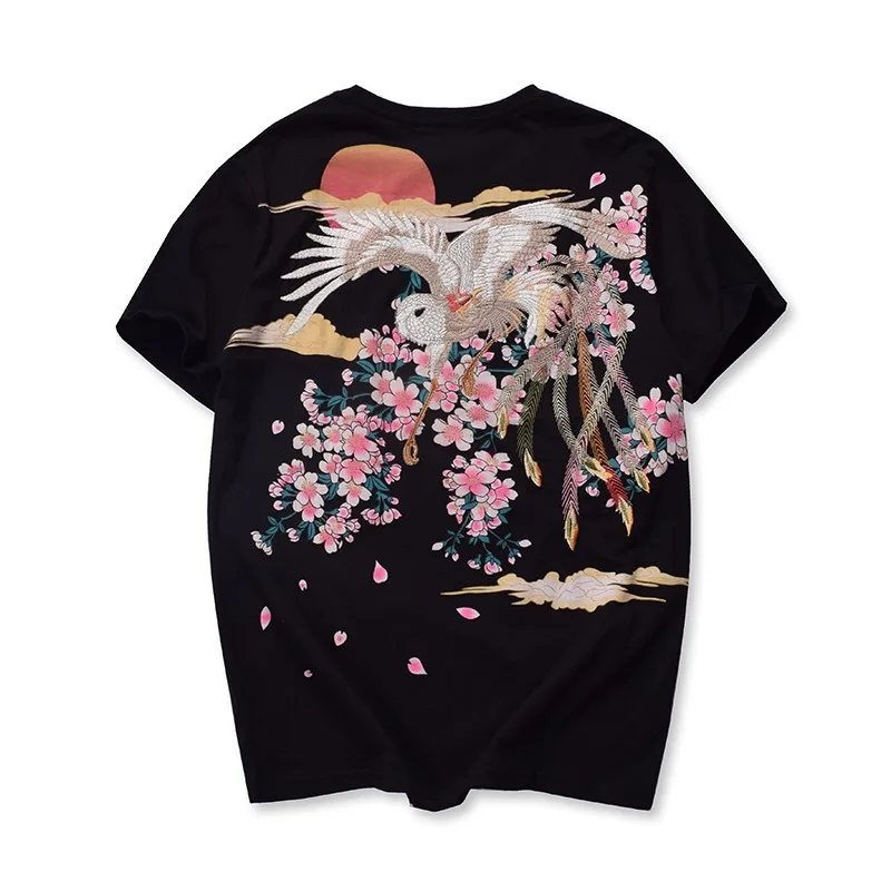 Hot 2019 New Arrival Cotton O-neck T Shirt Men Hip Hop Loose Chinese Style Tattoo Floral Tshirt Homme Embroidered Short Carp
Hot 2019 New Arrival Cotton O-neck T Shirt Men Hip Hop Loose Chinese Style Tattoo Floral Tshirt Homme Embroidered Short Carp