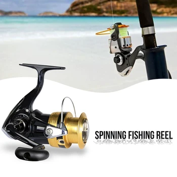 Spinning Fishing Reel 2BB Bearing Balls Metal Coil 5.3:1 Gear Ratio Spinning Reel Fishing Wheel Left / Right Interchangeable
Spinning Fishing Reel 2BB Bearing Balls Metal Coil 5.3:1 Gear Ratio Spinning Reel Fishing Wheel Left / Right Interchangeable