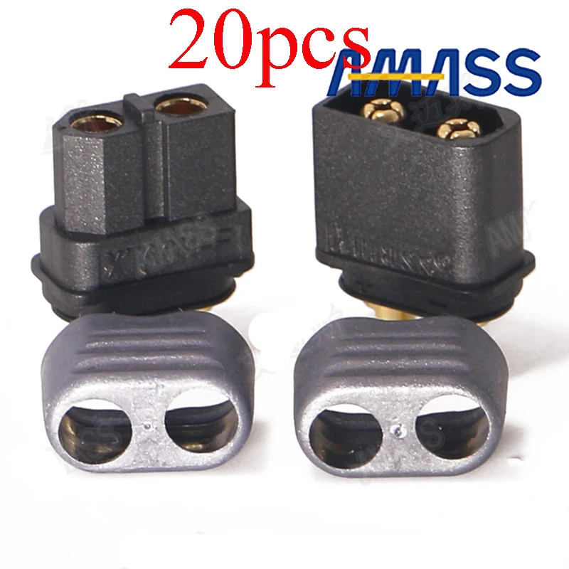 20PCS Amass XT60H Plug Battery XT60H+ Black T Connector Male Female Plugs with Sheath Cover for RC Aircraft DIY Accessories
20PCS Amass XT60H Plug Battery XT60H+ Black T Connector Male Female Plugs with Sheath Cover for RC Aircraft DIY Accessories