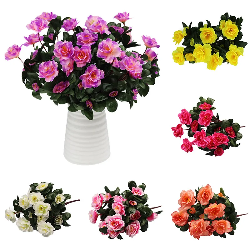 Artificial Flowers Cheap Bouquet Simulation Of Azalea Safflower Wedding Party Garden Home Decoration Silk Plastic Plants 8A0918
Artificial Flowers Cheap Bouquet Simulation Of Azalea Safflower Wedding Party Garden Home Decoration Silk Plastic Plants 8A0918