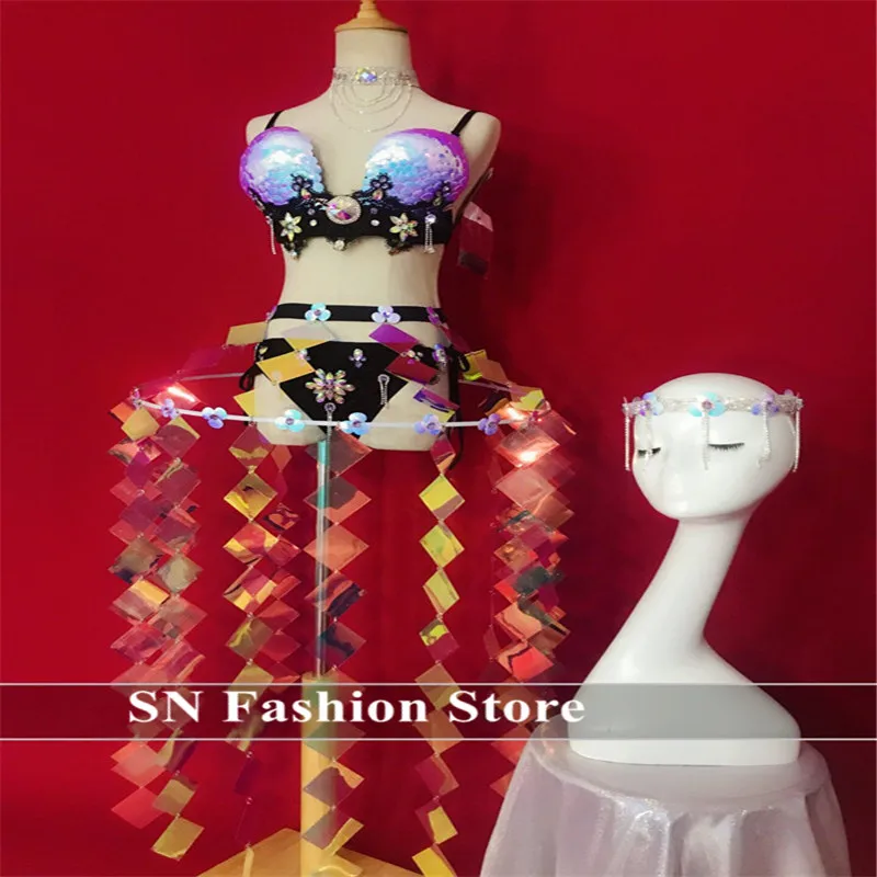 EC79 Ballroom dance costumes dj bikini shell sequin mirror dresses singer performance outfits clothe bar skirt party bodysuit ds
EC79 Ballroom dance costumes dj bikini shell sequin mirror dresses singer performance outfits clothe bar skirt party bodysuit ds