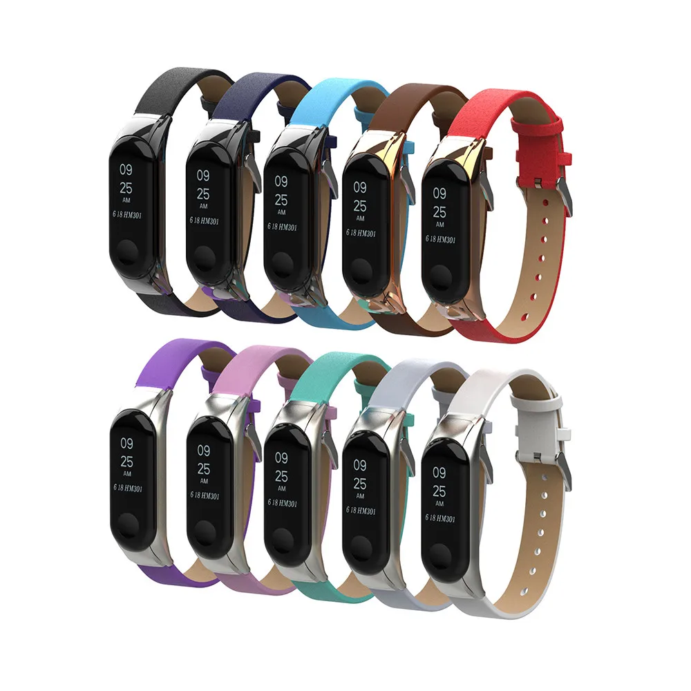 Replacement Bracelet Wristband Leather Band Strap +Frame For Xiaomi Mi Band 3 Replacement Bracelet Wristband Leather Band
Replacement Bracelet Wristband Leather Band Strap +Frame For Xiaomi Mi Band 3 Replacement Bracelet Wristband Leather Band