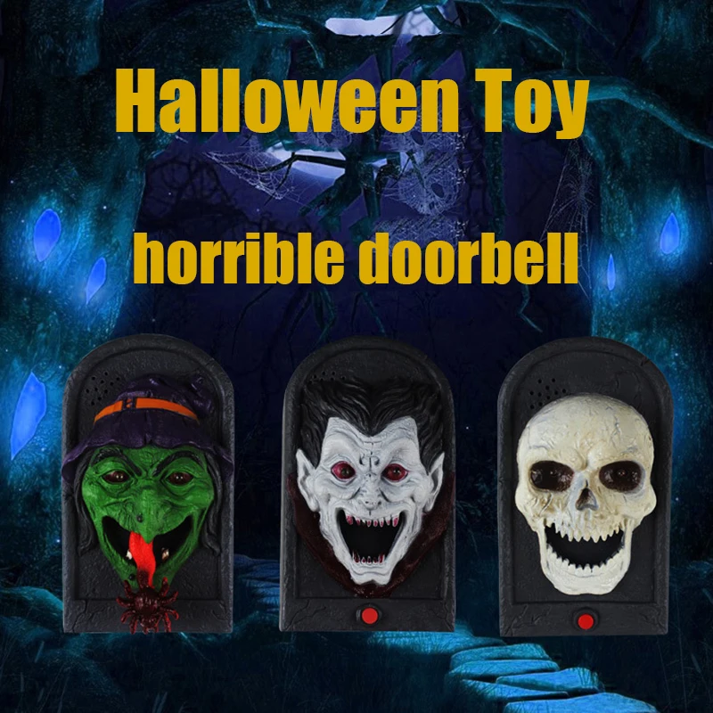 Halloween Toy Witch Doorbell Light Up Eyeball Skeleton Vampire Joke terror Thriller Scary Sounds for Party Gift Plastic
Halloween Toy Witch Doorbell Light Up Eyeball Skeleton Vampire Joke terror Thriller Scary Sounds for Party Gift Plastic