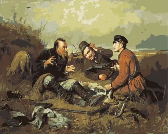 MaHuaf-W1225 hunters at rest Set for painting by numbers on canvas wall pictures for living room
MaHuaf-W1225 hunters at rest Set for painting by numbers on canvas wall pictures for living room