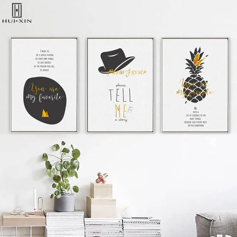 Abstract HD Pattern Canvas Posteers Golden Pineapple Black Hat Wall Art Paintings Posters For Room Home Bedroom Dresser Decor
Abstract HD Pattern Canvas Posteers Golden Pineapple Black Hat Wall Art Paintings Posters For Room Home Bedroom Dresser Decor