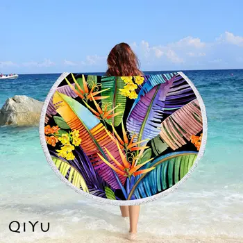 Tropical Leaves Flower Round Beach Towel Microfiber Bath Towel Yoga Mat Tassels Blanket Gift Home Decor, free shipping
Tropical Leaves Flower Round Beach Towel Microfiber Bath Towel Yoga Mat Tassels Blanket Gift Home Decor, free shipping