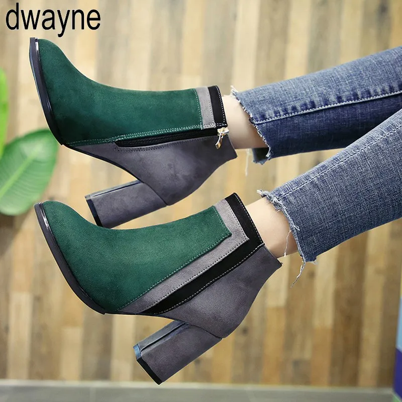 Botas mujer 2019 newest mixed color ankle boots women thick high heels Chelsea boots ladies patchwork winter martin boots hjm89
Botas mujer 2019 newest mixed color ankle boots women thick high heels Chelsea boots ladies patchwork winter martin boots hjm89