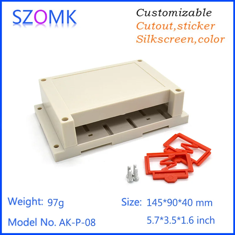 4 pcs, electrical plastic instrument box din rail enclosure 145*90*40mm electronics junction boxes, plastic abs enclosure boxes
4 pcs, electrical plastic instrument box din rail enclosure 145*90*40mm electronics junction boxes, plastic abs enclosure boxes