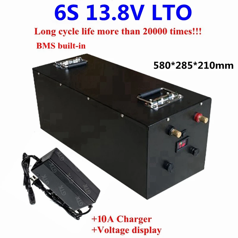 Steel case LTO 13.8V 300Ah Lithium Titanate Battery Pack 2.4v battery for Forklift Tricycle Solar system caravans+10A Charger
Steel case LTO 13.8V 300Ah Lithium Titanate Battery Pack 2.4v battery for Forklift Tricycle Solar system caravans+10A Charger