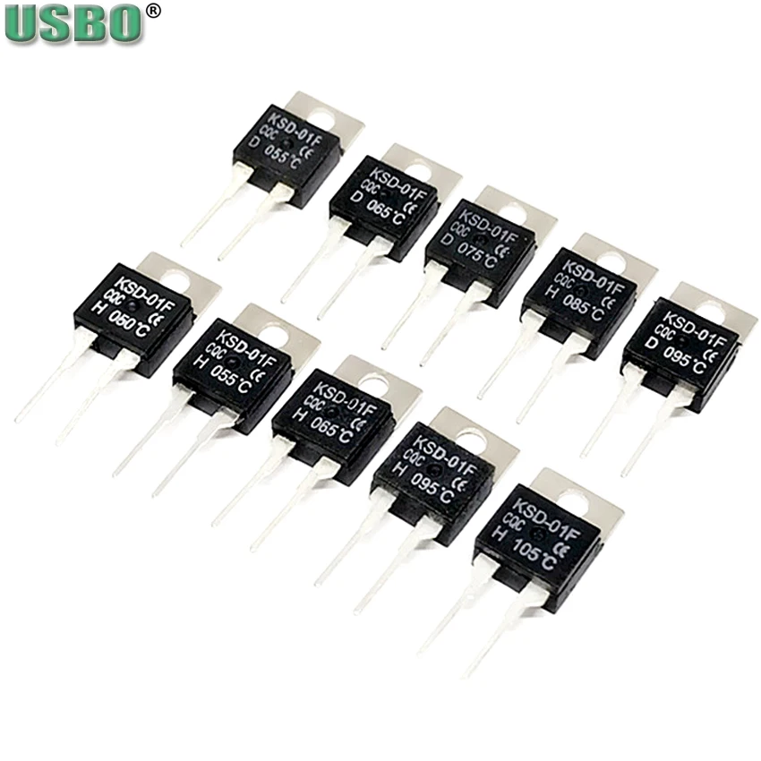 KSD-01F/JUC-31F Normal Open Close Thermostat Thermal Protector Switch 0/5/10/15/20/25/30/35/40/135/150℃ TO-220 Temperature Relay
KSD-01F/JUC-31F Normal Open Close Thermostat Thermal Protector Switch 0/5/10/15/20/25/30/35/40/135/150℃ TO-220 Temperature Relay