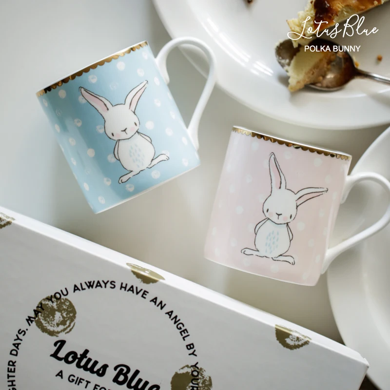 2PCS/Lot 280ml Creative Coffee Mug Ceramic Bone China Dots Rabbit Pattern Drinkware Breakfast Milk Handle Cups for Birthday Gift
2PCS/Lot 280ml Creative Coffee Mug Ceramic Bone China Dots Rabbit Pattern Drinkware Breakfast Milk Handle Cups for Birthday Gift