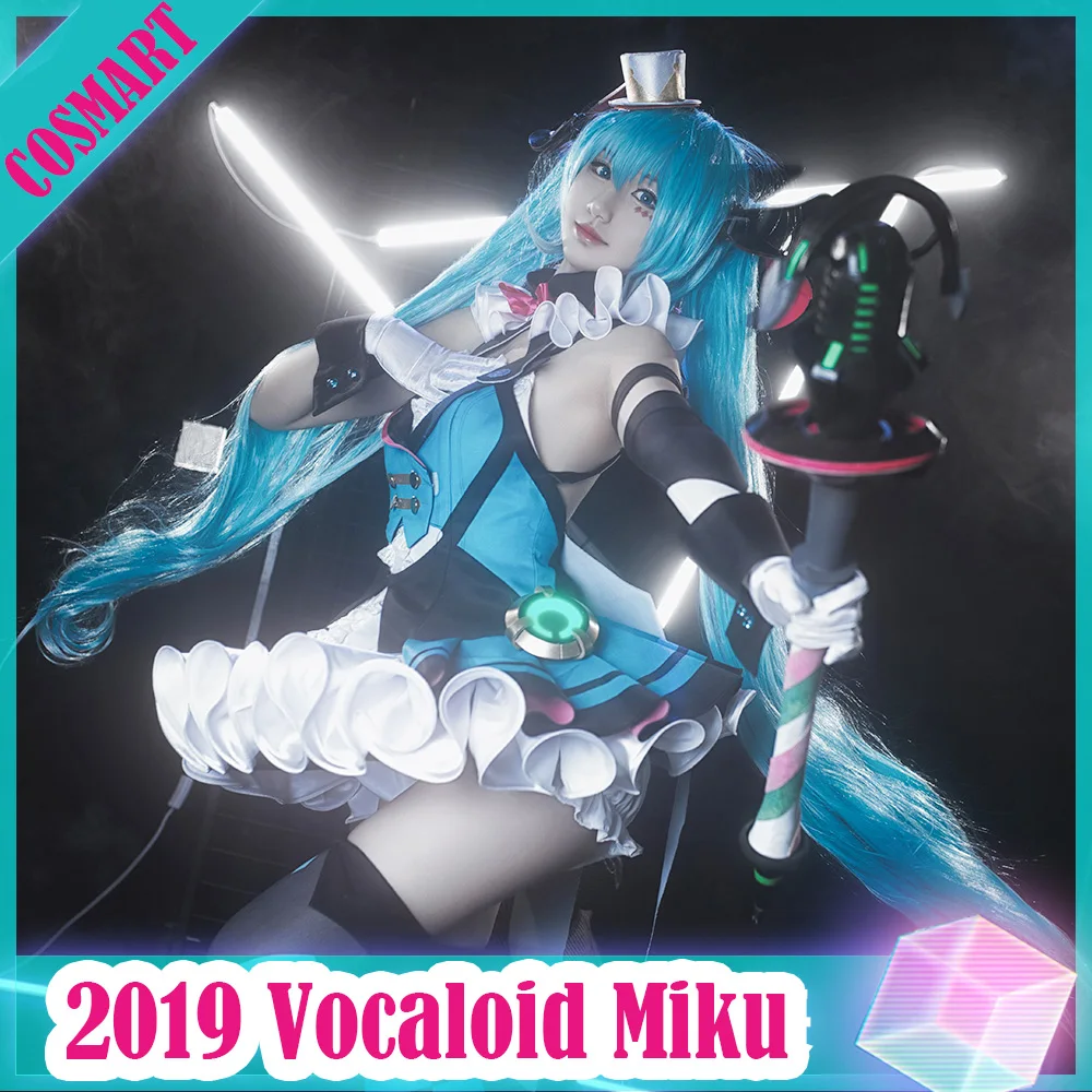 Vocaloid Miku Cosplay Costume Miku 2019 MAGICAL MIRAI Circus Nifty Gorgeous Uniform Lolita Dress Halloween Costume For Wo 
Vocaloid Miku Cosplay Costume Miku 2019 MAGICAL MIRAI Circus Nifty Gorgeous Uniform Lolita Dress Halloween Costume For Wo