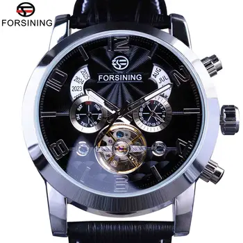 Forsining Tourbillion Fashion Wave Dial Design Multi Function Display Men Automatic Watch Top Brand Luxury Mechanical Wristwatch
Forsining Tourbillion Fashion Wave Dial Design Multi Function Display Men Automatic Watch Top Brand Luxury Mechanical Wristwatch