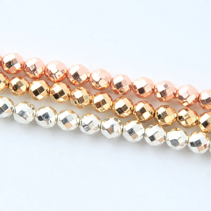 Natural Stone Beads Rose Gold 3/4/6/8/10/12mm Plated Faceted Hematite Beads For Jewelry Making Diy Bracelet Necklace
Natural Stone Beads Rose Gold 3/4/6/8/10/12mm Plated Faceted Hematite Beads For Jewelry Making Diy Bracelet Necklace