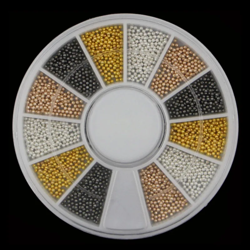 1 Box Nail Art Rhinestones Steel Beads Champagne/Black/Sliver/Gold Nail Studs 1.0mm 3D Manicure DIY Nail Art Decoration In Wheel
1 Box Nail Art Rhinestones Steel Beads Champagne/Black/Sliver/Gold Nail Studs 1.0mm 3D Manicure DIY Nail Art Decoration In Wheel