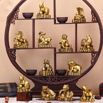 The opening twelve zodiac animal Shuji copper ornaments rabbit ox tiger snake monkey sheep Taisui decoration 
The opening twelve zodiac animal Shuji copper ornaments rabbit ox tiger snake monkey sheep Taisui decoration