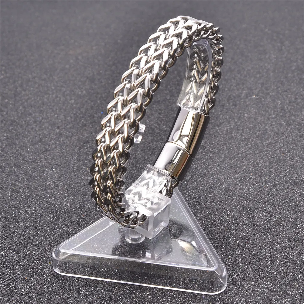 Fashion 316L Stainless Steel Bracelet Men Custom Bracelets Bangles Magnetic Clasp Wrist Band Hand Chain Jewelry Gift 19/21/23cm
Fashion 316L Stainless Steel Bracelet Men Custom Bracelets Bangles Magnetic Clasp Wrist Band Hand Chain Jewelry Gift 19/21/23cm