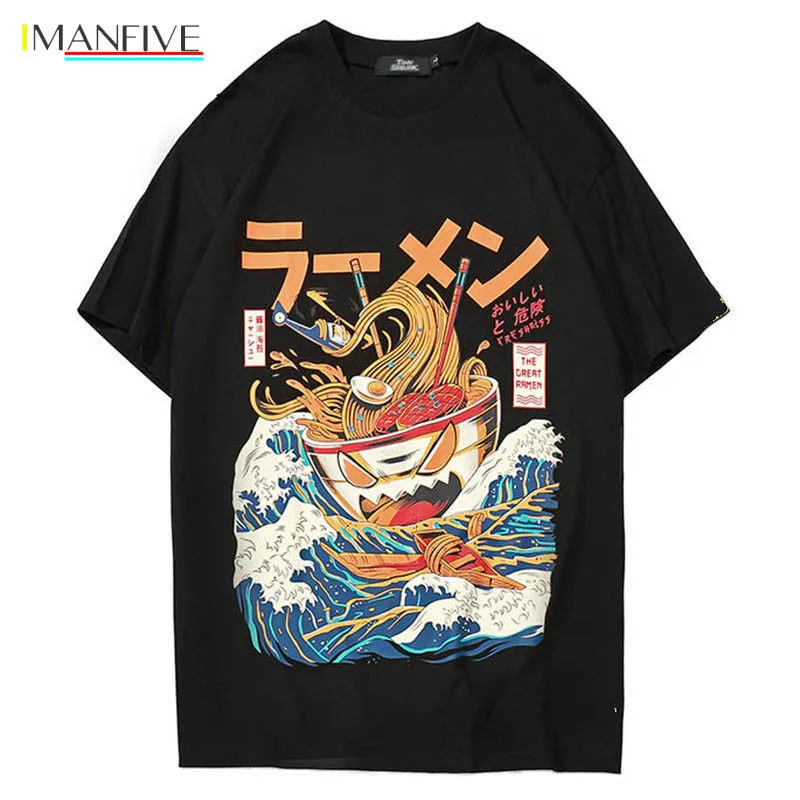Kawaii Clothing Ropa Harajuku Japanese Ramen T-shirt Noodles Kanagawa Wave Bowl Short Sleeve O-Neck Cotton T shirt
Kawaii Clothing Ropa Harajuku Japanese Ramen T-shirt Noodles Kanagawa Wave Bowl Short Sleeve O-Neck Cotton T shirt