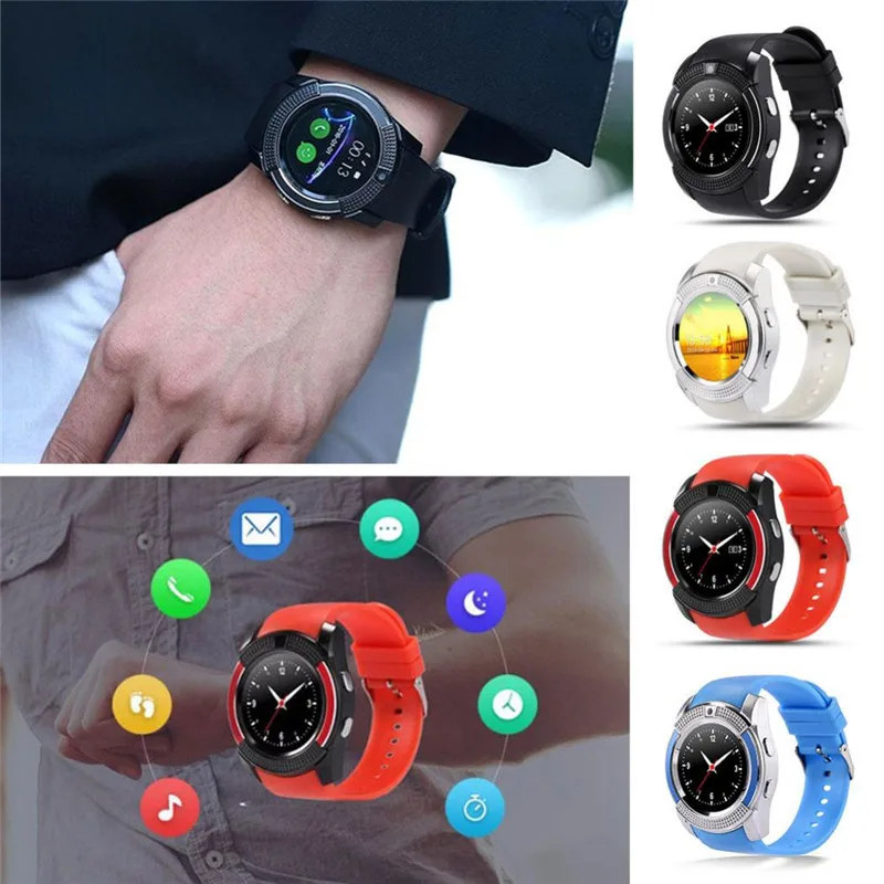 smart watch v8 sim card