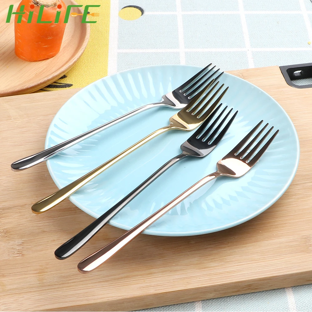 HILIFE Cake Dessert Forks Stainless Steel Long Handle Dinner Fork Tableware Food Fruit Fork for Hotel Party Kitchen Accessories
HILIFE Cake Dessert Forks Stainless Steel Long Handle Dinner Fork Tableware Food Fruit Fork for Hotel Party Kitchen Accessories