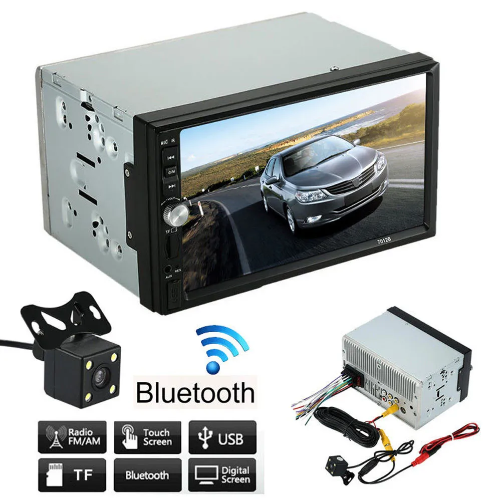 2016 New Hot 7Inch Double 2 Din Car Stereo MP5 MP3 Player Radio Bluetooth USB AUX + Parking Rear View Camera Free Shipping 
2016 New Hot 7Inch Double 2 Din Car Stereo MP5 MP3 Player Radio Bluetooth USB AUX + Parking Rear View Camera Free Shipping