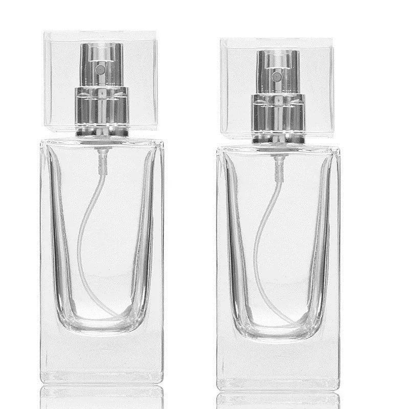 1 pc 50ml Clear Perfume Bottle Empty Glass Rectangle Atomizer Travelling Practical Portable Refillable Bottles Accessories
1 pc 50ml Clear Perfume Bottle Empty Glass Rectangle Atomizer Travelling Practical Portable Refillable Bottles Accessories