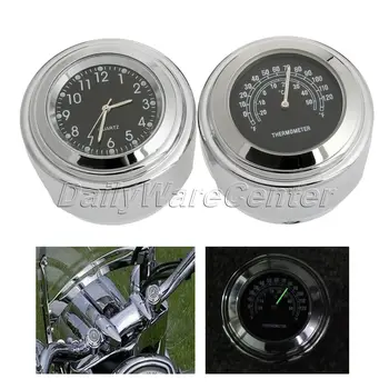 7/8" 1" Motorcycle Bike Handlebar Black Dial Clock+Black Temp Thermometer Aluminum for Honda Yamaha Kawasaki Waterproof
7/8" 1" Motorcycle Bike Handlebar Black Dial Clock+Black Temp Thermometer Aluminum for Honda Yamaha Kawasaki Waterproof