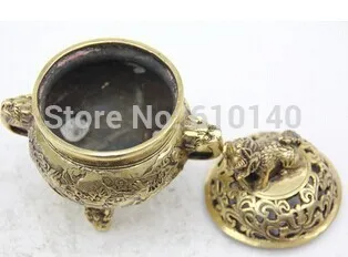 Oriental Small Incense Burner Bronze Statue Sculpture Collectible Collection T100
Oriental Small Incense Burner Bronze Statue Sculpture Collectible Collection T100