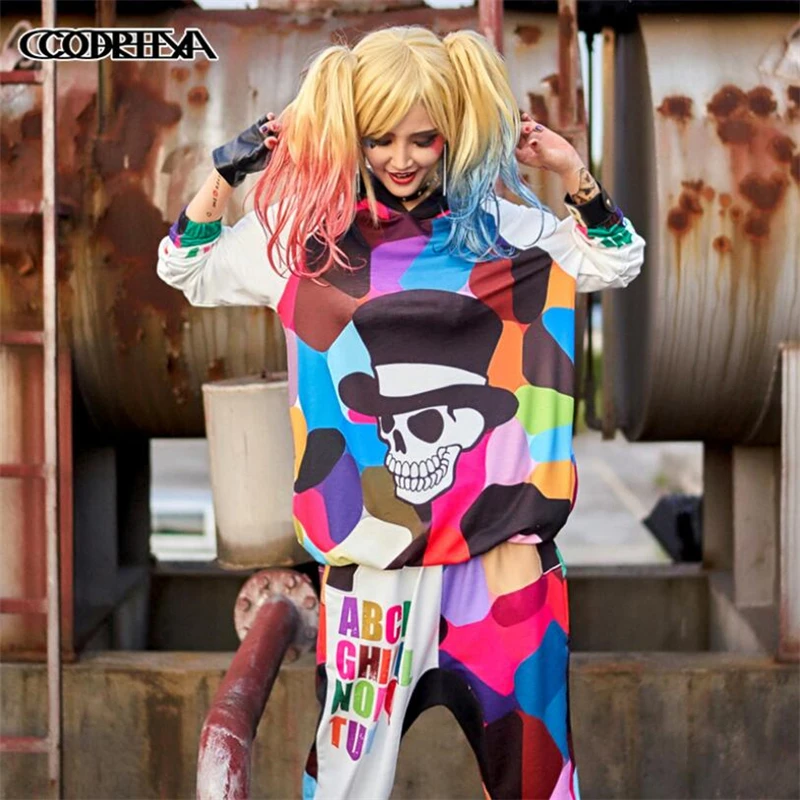 European American style Tide brand hip hop women funny Skull 3D print Sweatshirt Hoodies women Rock Autumn Streetwear Loose coat
European American style Tide brand hip hop women funny Skull 3D print Sweatshirt Hoodies women Rock Autumn Streetwear Loose coat