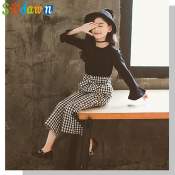 Sodawn Children Clothing Autumn 2020 New Fashion Girls Clothing Suit Casual Long-Sleeved Shirt +Plaid Wide Leg Pants 2pcs 3-7Y
Sodawn Children Clothing Autumn 2020 New Fashion Girls Clothing Suit Casual Long-Sleeved Shirt +Plaid Wide Leg Pants 2pcs 3-7Y