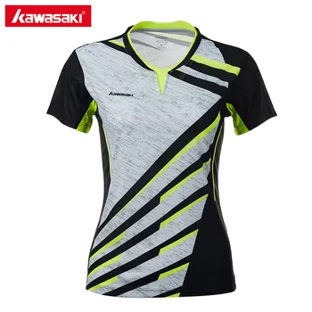 Kawasaki Women Tennis Shirt Sportswear Badminton Clothes Shirts V-Neck Breathable Quick Dry For Female ST-T2013
Kawasaki Women Tennis Shirt Sportswear Badminton Clothes Shirts V-Neck Breathable Quick Dry For Female ST-T2013