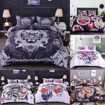 Boniu 3D Black White Skull Bedding Sets 2/3pcs Sugar Skull Duvet Cover With Pillowcase Skeleton Print Comforter For Queen Size
Boniu 3D Black White Skull Bedding Sets 2/3pcs Sugar Skull Duvet Cover With Pillowcase Skeleton Print Comforter For Queen Size
